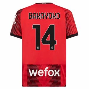 Camiseta AC Milan Bakayoko 14 Primera Equipación 2023-2024