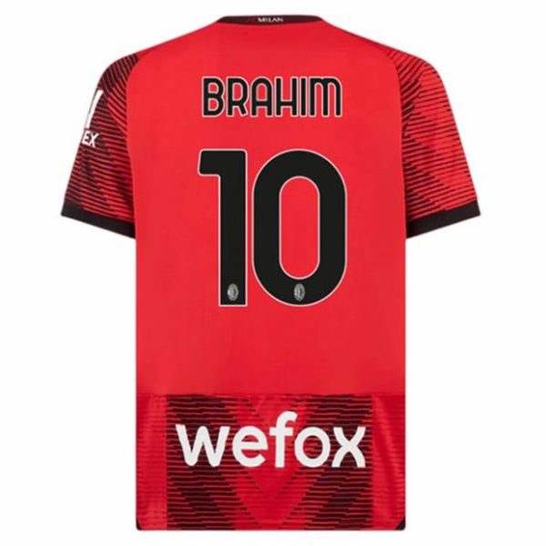 Camiseta AC Milan Brahim 10 Primera Equipación 2023-2024