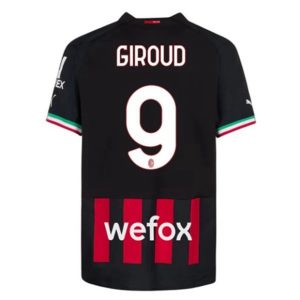 Camiseta AC Milan Giroud 9 Primera Equipación 2022-23