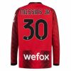 Camiseta AC Milan Lionel Messias Jr 30 Primera Equipación 2023-2024 - Manga Larga