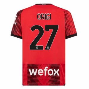 Camiseta AC Milan Origi 27 Primera Equipación 2023-2024