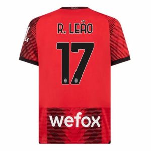 Camiseta AC Milan R. Leao 17 Primera Equipación 2023-2024
