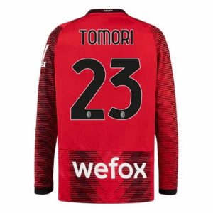 Camiseta AC Milan Tomori 23 Primera Equipación 2023-2024 - Manga Larga
