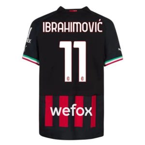 Camiseta AC Milan Zlatan Ibrahimović 11 Primera Equipación 2022-23