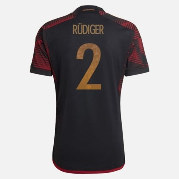 Camiseta Alemania Antonio Rüdiger 2 Segunda Equipación 2022