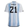 Camiseta Argentina Paulo Dybala 21 Primera Equipación 2022