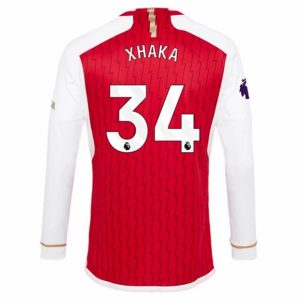 Camiseta Arsenal Granit Xhaka 34 Primera Equipación 2023-2024 - Manga Larga