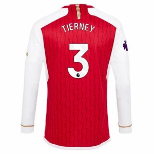 Camiseta Arsenal Tierney 3 Primera Equipación 2023-2024 - Manga Larga