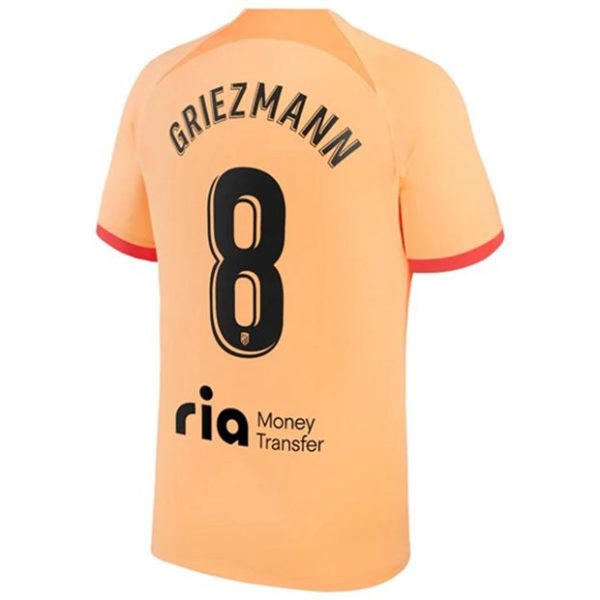 Camiseta Atlético Madrid Antoine Griezmann 8 Tercera Equipación 2022 2023