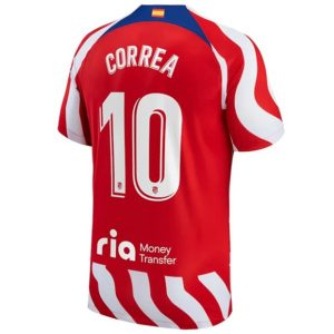Camiseta Atlético Madrid Correa 10 Primera Equipación 2022 2023
