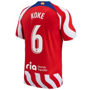 Camiseta Atlético Madrid Koke 6 Primera Equipación 2022 2023