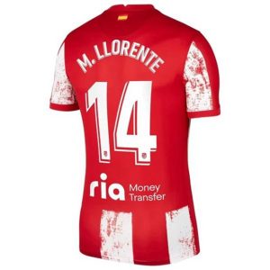 Camiseta Atlético Madrid M. Marcos Llorente 14 Primera Equipación 2021 2022