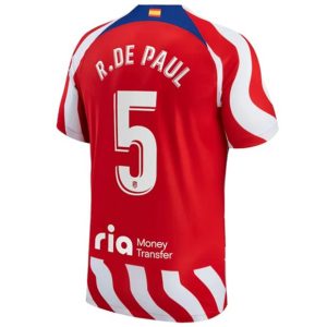 Camiseta Atlético Madrid R. De Rodrigo De Paul 5 Primera Equipación 2022 2023