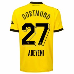 Camiseta BVB Borussia Dortmund Adeyemi 27 Primera Equipación 2023-2024