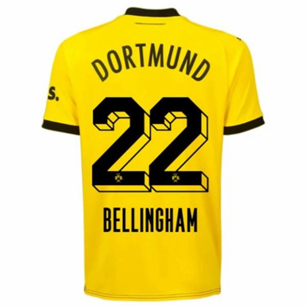 Camiseta BVB Borussia Dortmund Bellingham 22 Primera Equipación 2023-2024