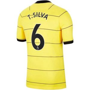 Camiseta Chelsea T.Silva 6 Segunda Equipación 2021 2022