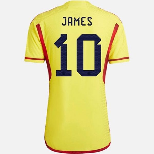 Camiseta Colombia James Rodriguez 10 Primera Equipación 2022