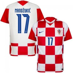 Camiseta Croacia Mandzukic 17 Primera Equipación 2021