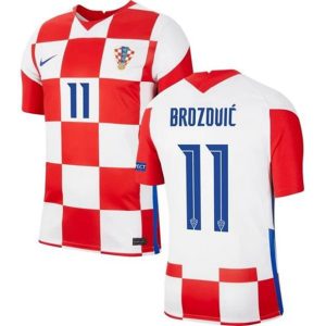 Camiseta Croacia Marcelo Brozović 11 Primera Equipación 2021