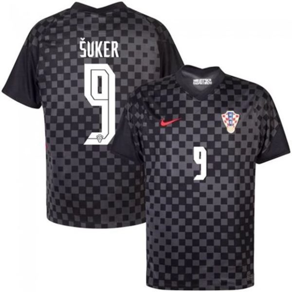 Camiseta Croacia Suker 9 Segunda Equipación 2021