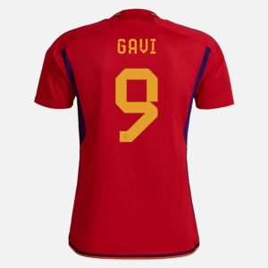 Camiseta España Gavi 9 Primera Equipación 2022