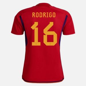 Camiseta España Rodrigo 16 Primera Equipación 2022