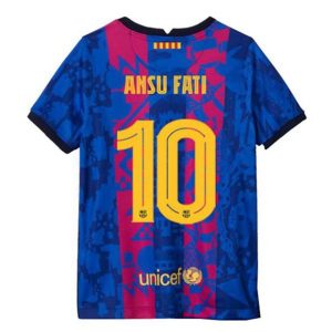 Camiseta FC Barcelona Ansu Fati 10 Tercera Equipación 2021 2022