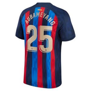 Camiseta FC Barcelona Aubameyang 25 Primera Equipación 2022-23