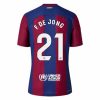 Camiseta FC Barcelona F. De Jong 21 Primera Equipación 2023-2024