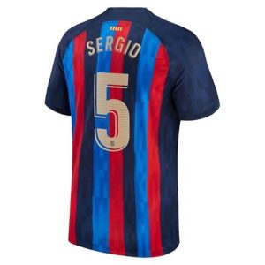 Camiseta FC Barcelona Sergio 5 Primera Equipación 2022-23