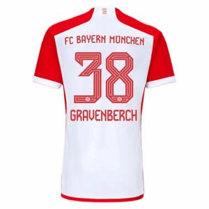 Camiseta FC Bayern Munich Gravenberch 38 Primera Equipación 2023-2024