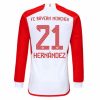Camiseta FC Bayern Munich Hernandez 21 Primera Equipación 2023-2024 - Manga Larga