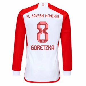 Camiseta FC Bayern Munich Leon Goretzka 8 Primera Equipación 2023-2024 - Manga Larga