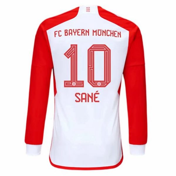 Camiseta FC Bayern Munich Leroy Sané 10 Primera Equipación 2023-2024 - Manga Larga