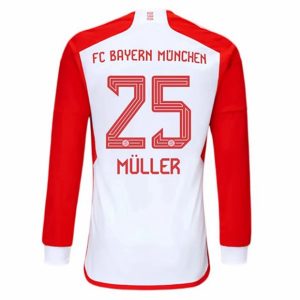 Camiseta FC Bayern Munich Thomas Müller 25 Primera Equipación 2023-2024 - Manga Larga