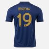 Camiseta Francia Benzema 19 Primera Equipación 2022