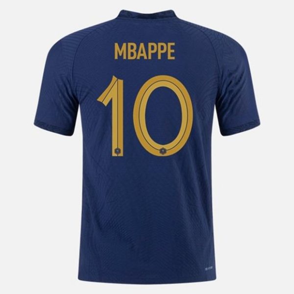 Camiseta Francia Kylian Mbappé 10 Primera Equipación 2022