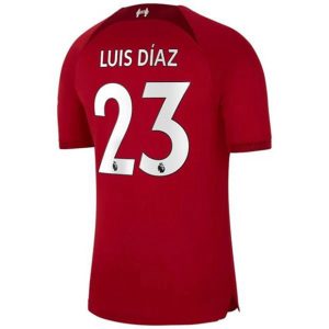 Camiseta Liverpool Luis Diaz 23 Primera Equipación 2022-23