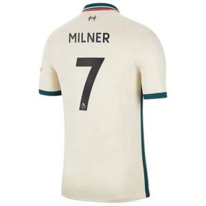 Camiseta Liverpool Milner 7 Segunda Equipación 2021 2022