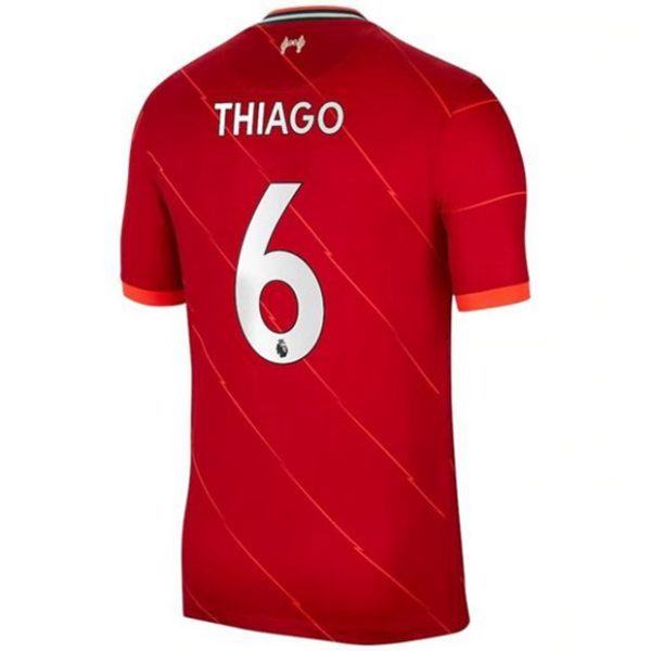 Camiseta Liverpool Thiago 6 Primera Equipación 2021 2022