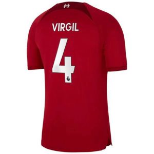 Camiseta Liverpool Virgil van Dijk 4 Primera Equipación 2022-23