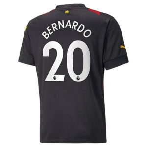 Camiseta Manchester City Bernardo Silva 20 Segunda Equipación 2022-23