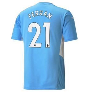 Camiseta Manchester City Ferran 21 Primera Equipación 2021 2022