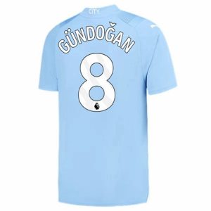 Camiseta Manchester City İlkay Gündoğan 8 Primera Equipación 2023-2024