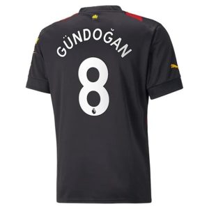Camiseta Manchester City İlkay Gündoğan 8 Segunda Equipación 2022 2023