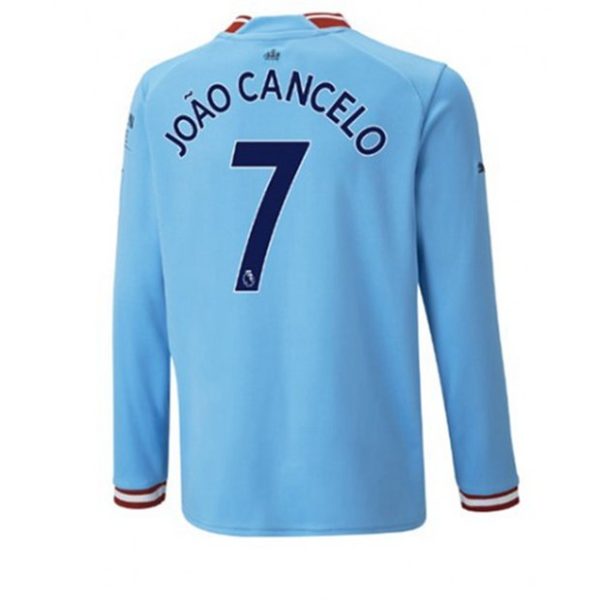 Camiseta Manchester City Joao Cancelo 7 Primera Equipación 2022-23 - Manga Larga