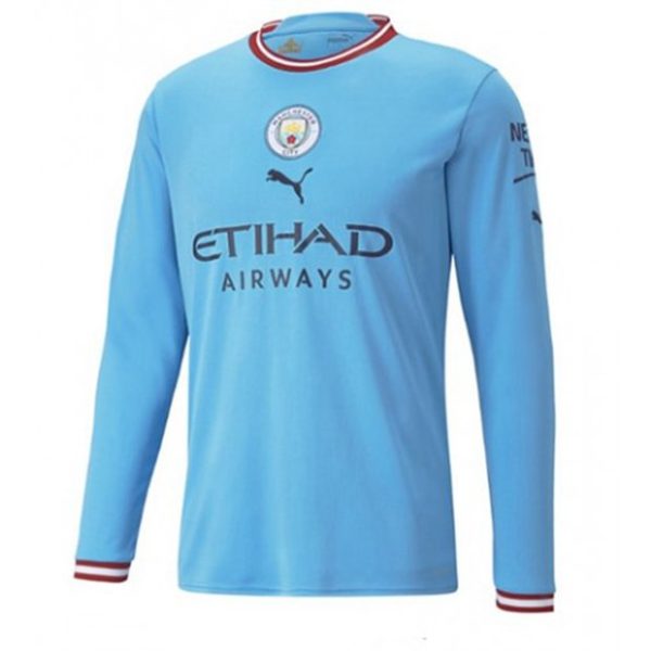 Camiseta Manchester City Kevin De Bruyne 17 Primera Equipación 2022 2023 - Manga Larga