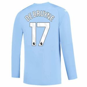 Camiseta Manchester City Kevin De Bruyne 17 Primera Equipación 2023-2024 - Manga Larga
