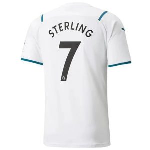 Camiseta Manchester City Raheem Sterling 7 Segunda Equipación 2021 2022