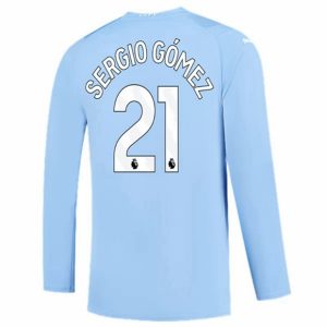 Camiseta Manchester City Sergio Gómez 21 Primera Equipación 2023-2024 - Manga Larga